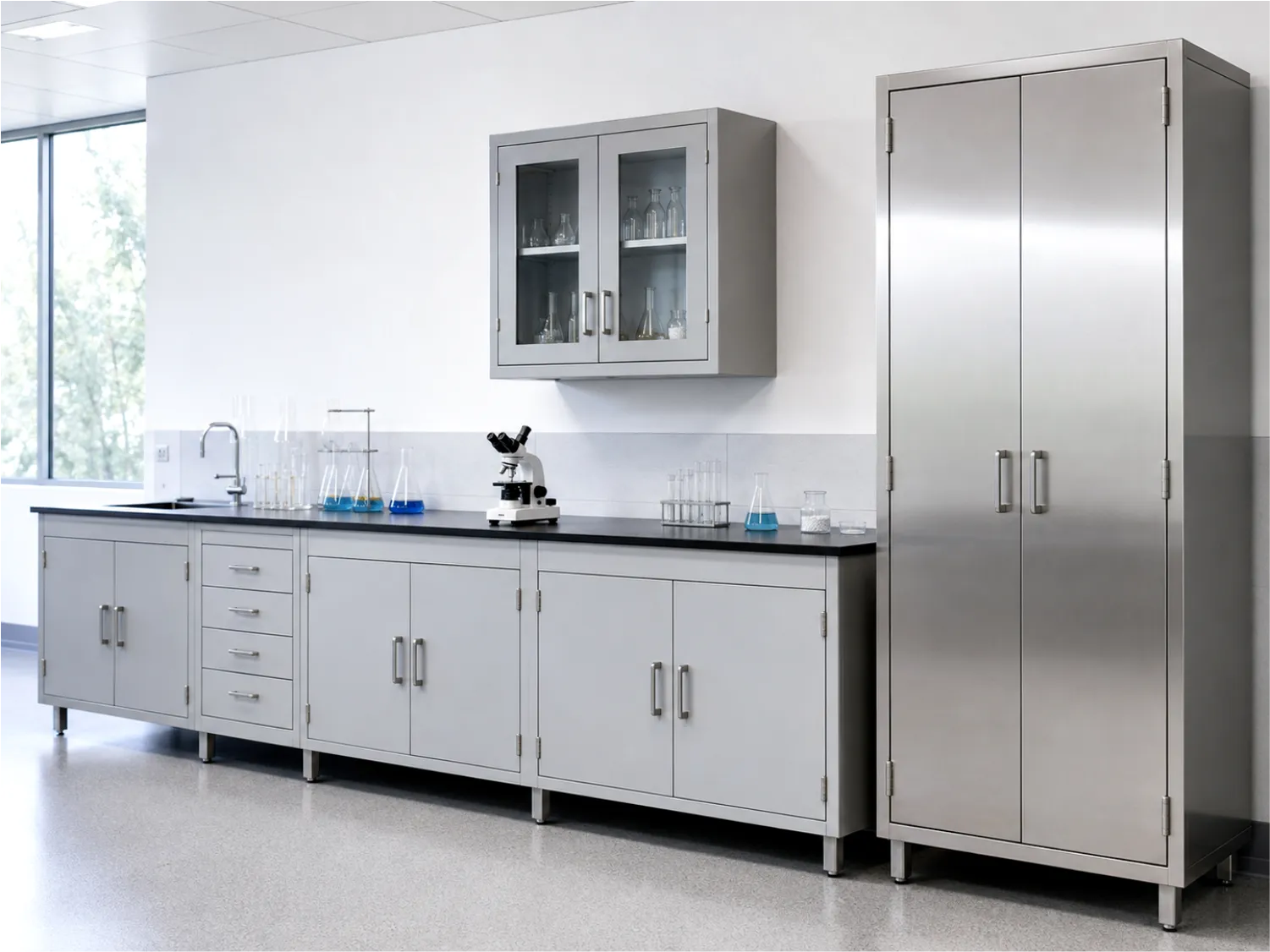 Healthcare & Laboratories furniture manufactured by Fabtro Technologies